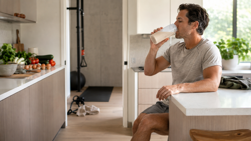 Protein shake after resistance training for recovery