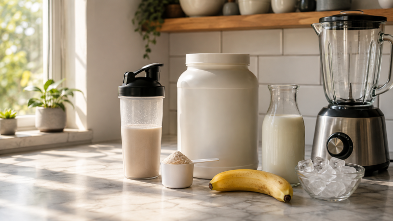 Protein powder and liquid ratio for making a smooth protein shake